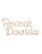 Drewniana ozdoba napis Roczek