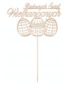 Napis drewniany WIELKANOC topper J7