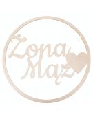 Koła na krzesła ściankę wesele ślub 70cm grawer