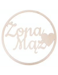 Koła na krzesła ściankę wesele ślub 70cm grawer