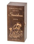 Skrzynka na whisky, Carmen VII kolor brąz  Dzień Ojca grawer
