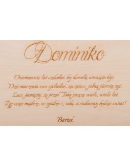 Topper na tort ROCZEK urodziny biały