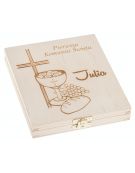 Pudełko na Pieniądze pamiątka komunii grawer