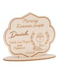 Statuetka Komunia Święta ozdoba grawer