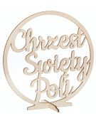 Dekoracje na Chrzest ozdoby napis koło grawer