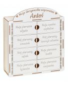 Pudełko Wspomnień prezent, roczek, chrzest, biały, grawer