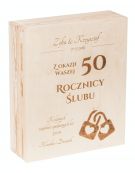 Skrzynka na wino Prezent Ślubny, Carmen VIII, grawer