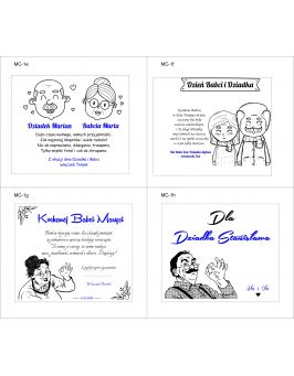 Topper na tort ROCZEK urodziny biały