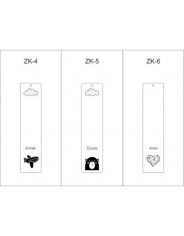 Zakładka do książki z imieniem (grawer)