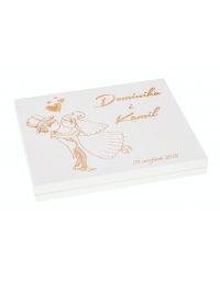 Pudełko na Merci Ślub Rocznica kolor biały, grawer