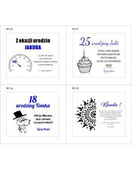 Topper na tort ROCZEK urodziny biały