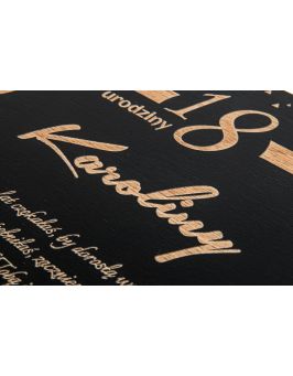 Topper na tort ROCZEK urodziny biały