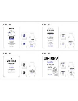 Pudełko, karafka i 2 szklanki z grawerem