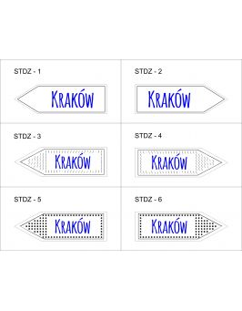 Strzałka z grawerem - drogowskaz