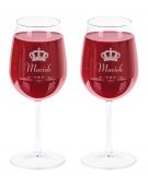 Kieliszki do Wina 2szt grawer