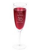 Kieliszek do szampana Ślub grawer