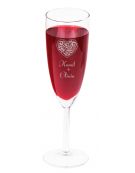 Kieliszek do szampana Walentynki grawer
