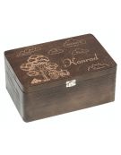 Skrzynka wspomnień 30x20, metryczka, kolor brąz grawer