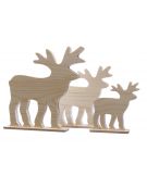 Drewniany Renifer kpl 3szt.