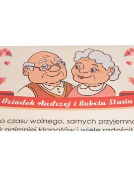 Pudełko na herbatę DZIEŃ BABCI I DZIADKA prezent