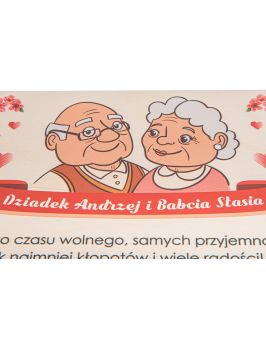 Pudełko na herbatę DZIEŃ BABCI I DZIADKA prezent