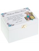 PREZENT dla BABCI DZIADKA tip box kolor biały nadruk