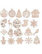 BOMBKI i ZAWIESZKI ozdoby świąteczne CHOINKA 20szt