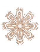 Bombka, zawieszka gwiazdka - K7