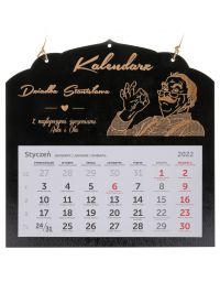 Kalendarz na Dzień babci i Dziadka prezent grawer kolor czarny