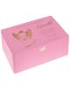 Pudełko pamiątka Chrztu, 30x20, kolor różowy, grawer