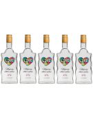 5x Butelka Fala 500ml Walentynki nadruk