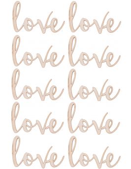 Drewniany napis "Love" 2