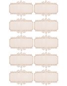 Tabliczka drewniana do zdobienia prostokątna 10szt