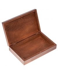 Pudełko drewniane, pojemnik magnes 22x14, kolor orzech