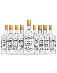 10x Butelka na nalewkę szklana Fala 500ml, nadruk