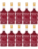 10x Butelki na nalewkę Świąteczną Fala 500ml, grawer