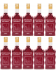 10x Butelki na nalewkę Świąteczną Fala 500ml, grawer