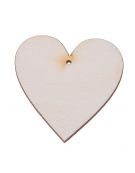 Drewniane serce zawieszka 4x4 cm 1 szt.