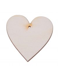 Drewniane serce zawieszka 4x4 cm 1 szt.