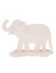 Drewniany słoń na podstawce