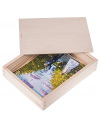 Drewniane pudełko na zdjęcia 15x21cm