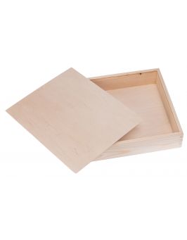 Drewniane pudełko na zdjęcia 15x21 cm