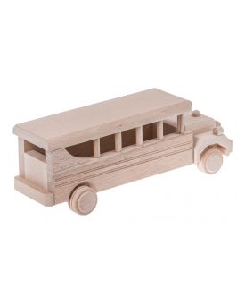Autobus retro drewniana zabawka