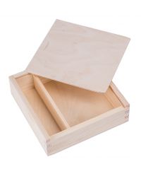 Pudełko drewniane na zdjęcia i pendrive 10x15 cm