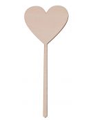 Drewniane serce na piku