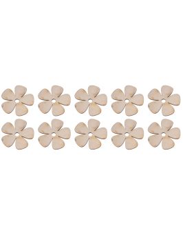 DREWNIANY KWIATEK 4x4cm 10 szt.