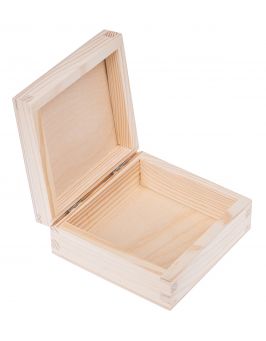 Drewniane pudełko pojemnik 12x12 cm