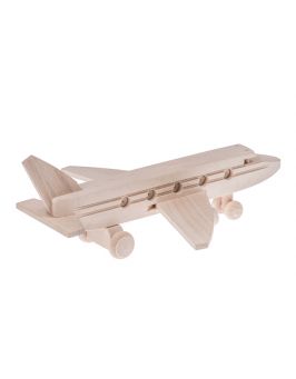 Drewniany samolot pasażerski zabawka