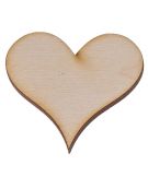 Drewniane serce 2 4x4 cm 1 szt.