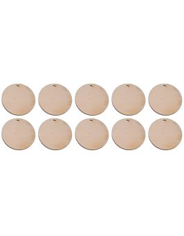 Drewniane kółko zawieszka 3x3cm 10szt.